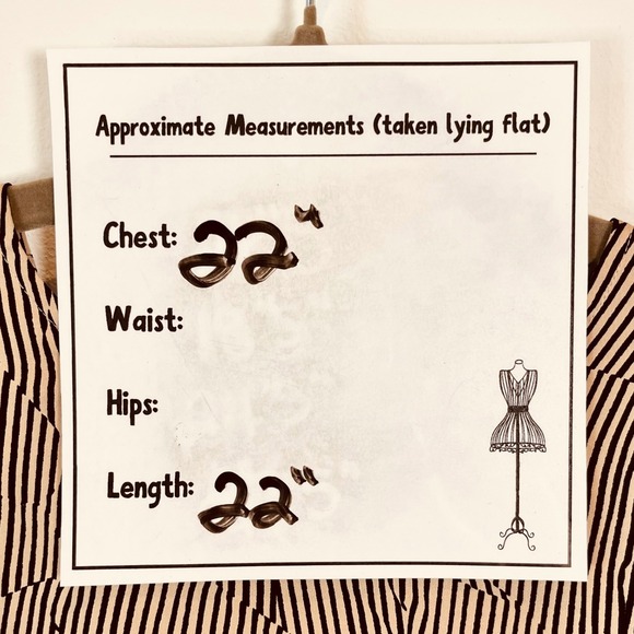 Anine Bing Willa Silk Top Crinkle Stripe Size Medium Tan‎ and Black - Picture 12 of 12